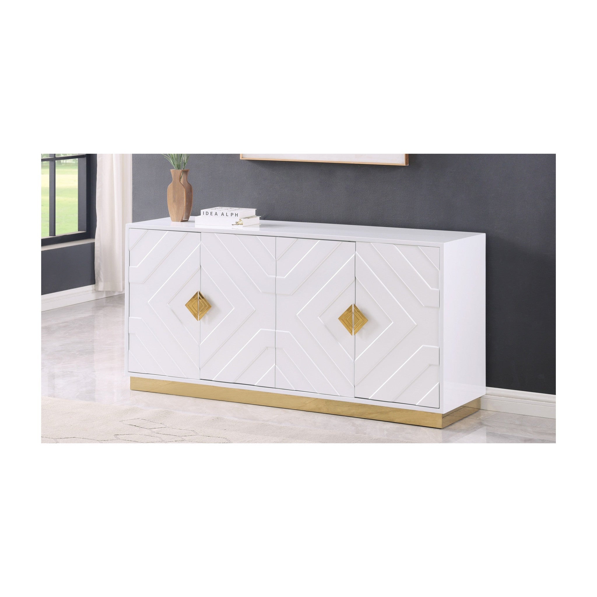 A-C13 Parso Console (White) White