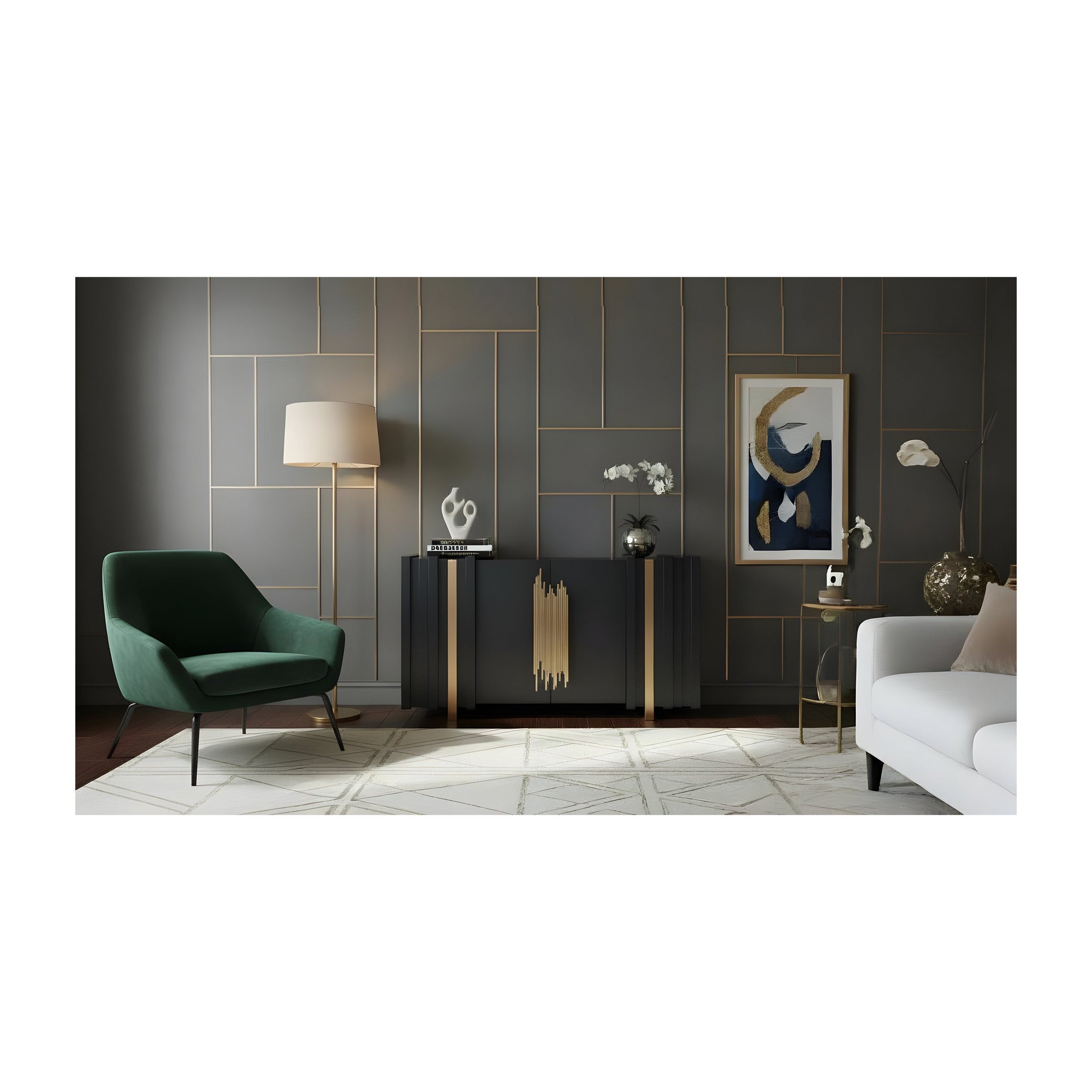 Aurea Sideboard (Black Gold) Black Gold