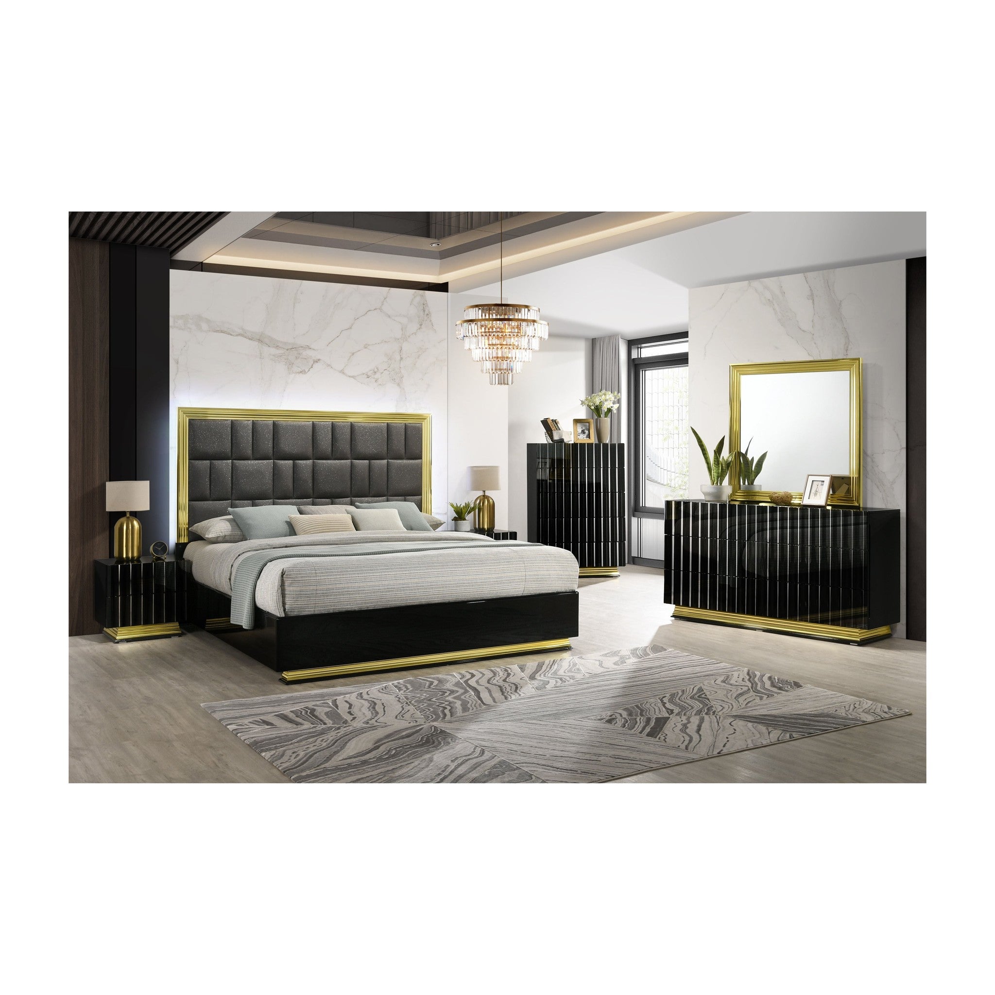 B84 Lila Black w/ Gold Accent