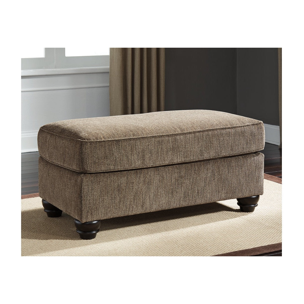 Braemar Brown Ottoman