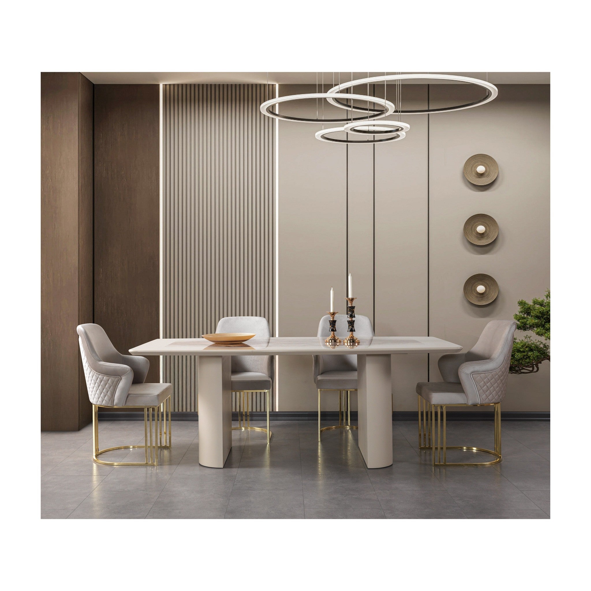 Carlina Ivory 7-Piece Dining Set