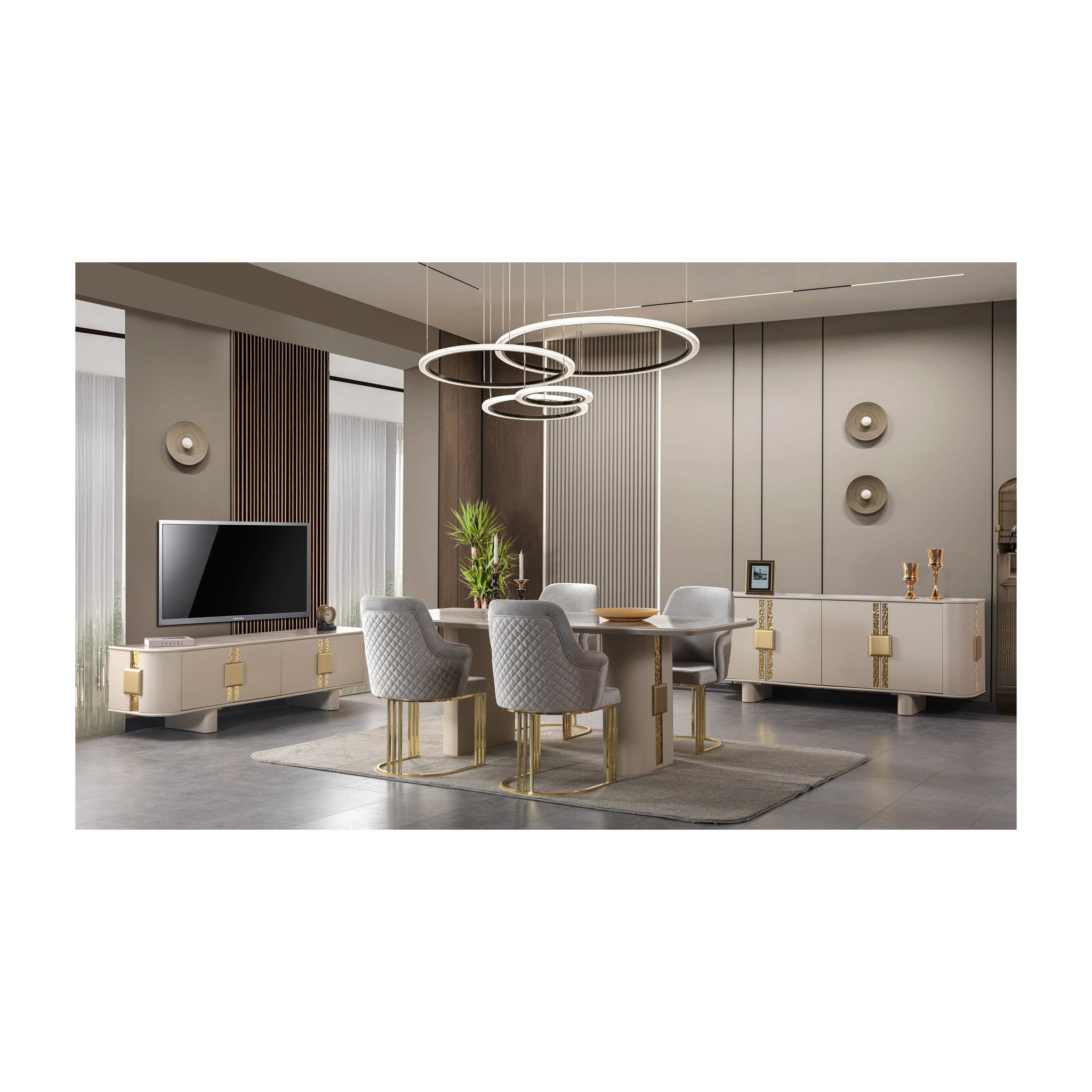 Carlina Ivory Tv Stand
