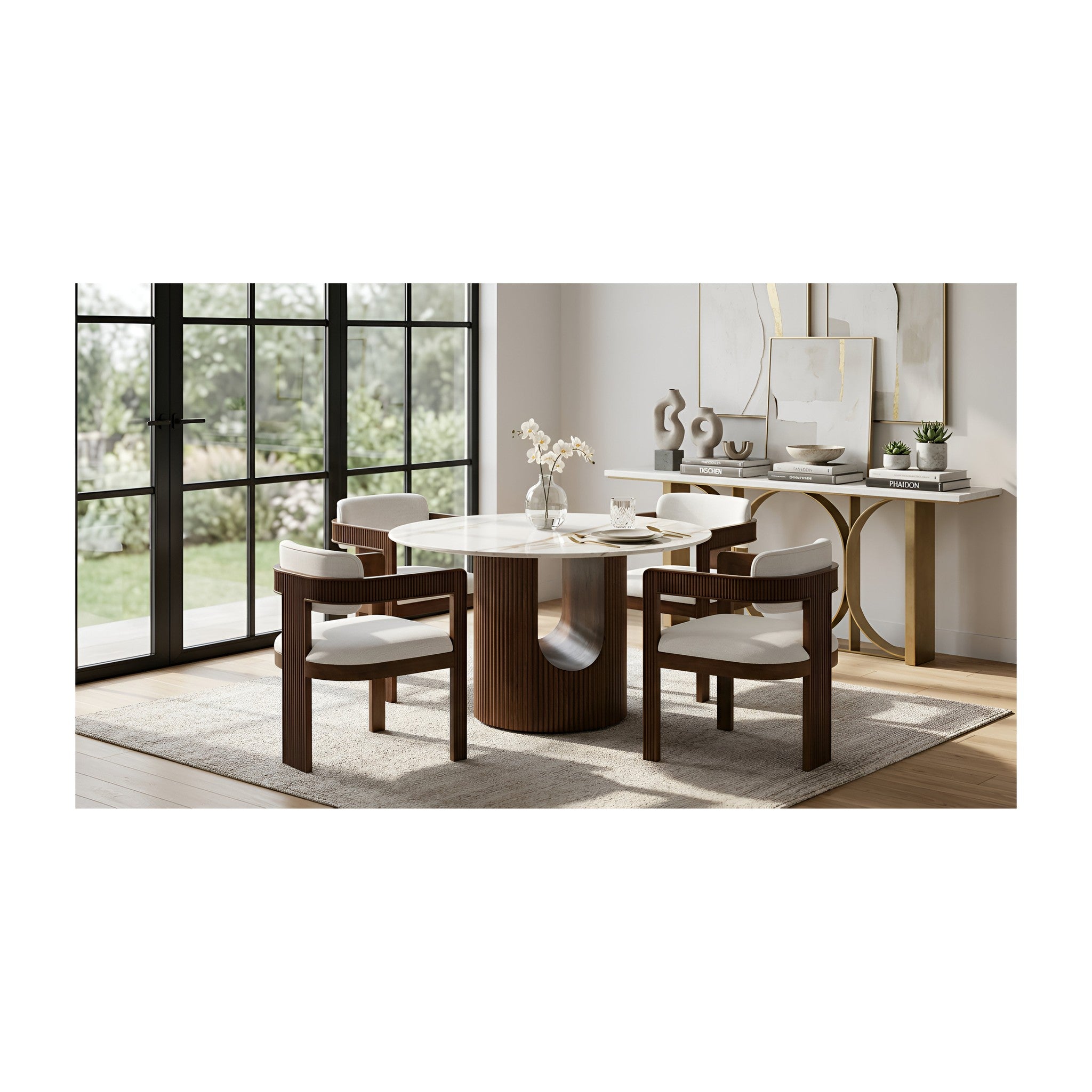 D1581 Jorri (White/Walnut)