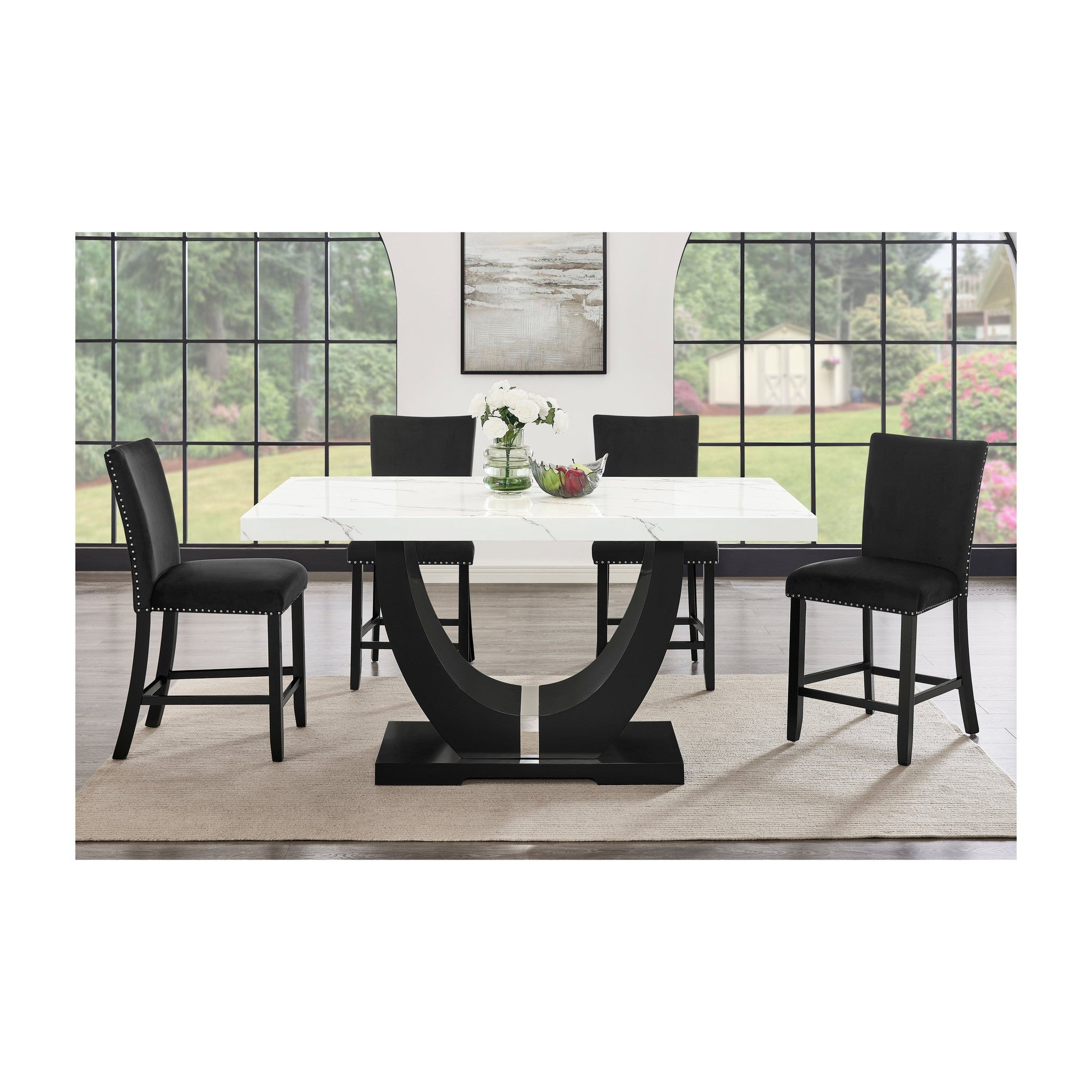 D181 Larry Counter Height (Black)