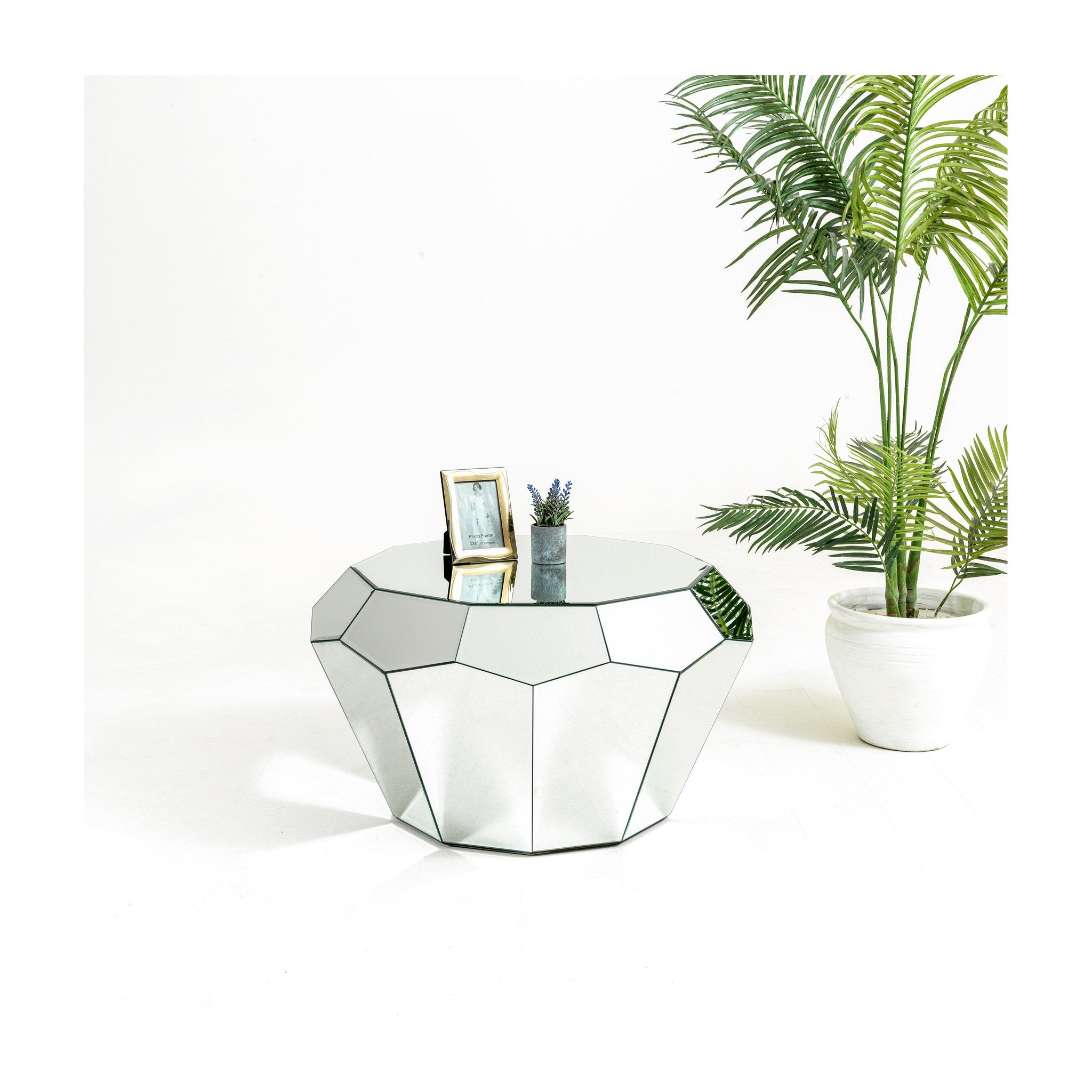 Diamond Mirrored Coffee Table