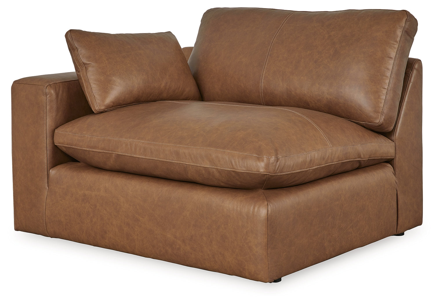 Emilia Caramel Left-Arm Facing Corner Chair