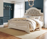 Realyn Two-tone King/California King Upholstered Panel Headboard