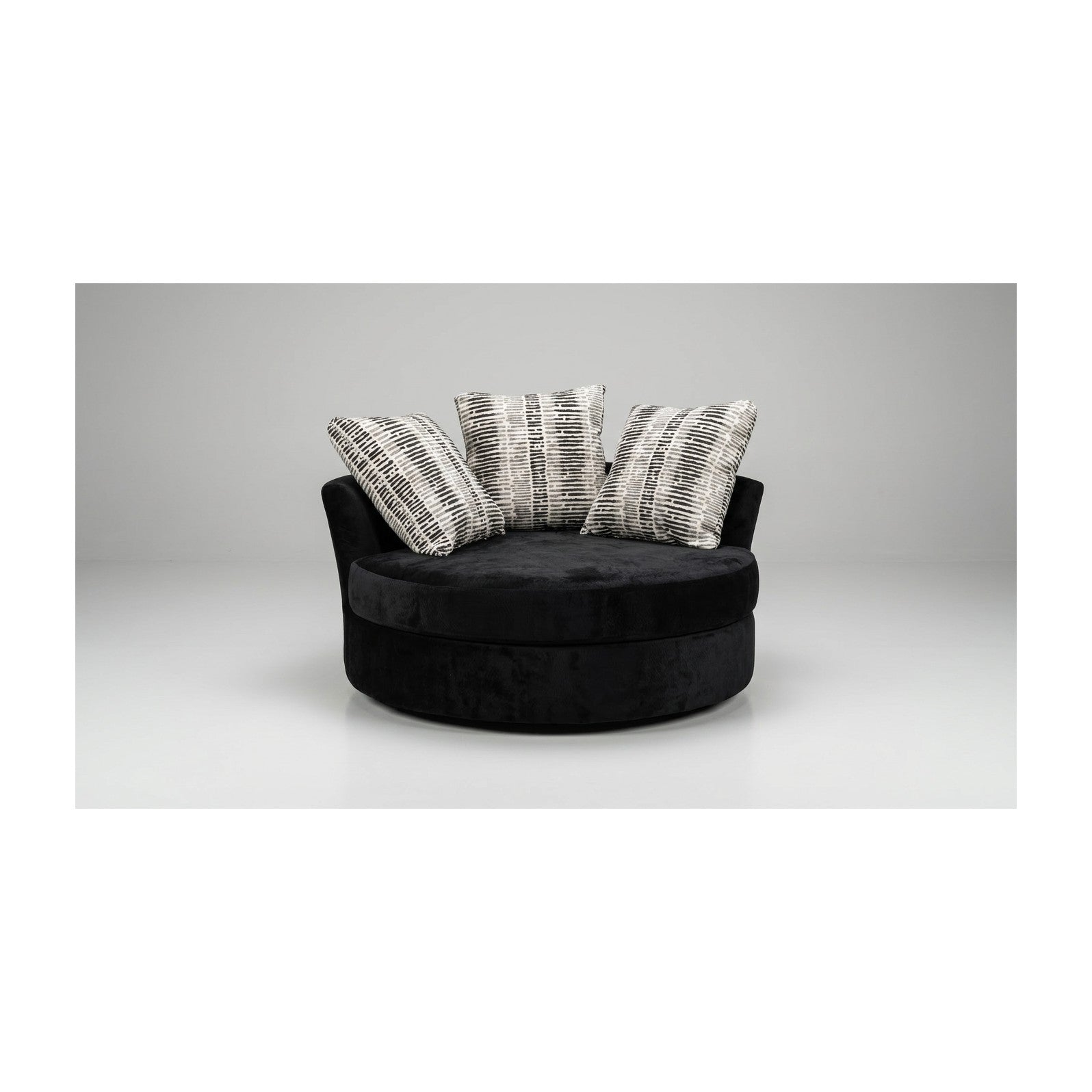 S1025 Swivel Chair (Black) Black