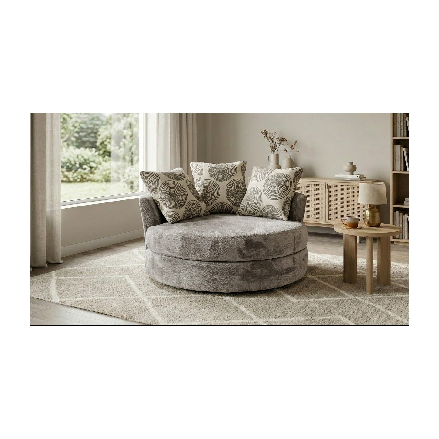 S1025 Swivel Chair (Smoke) Smoke