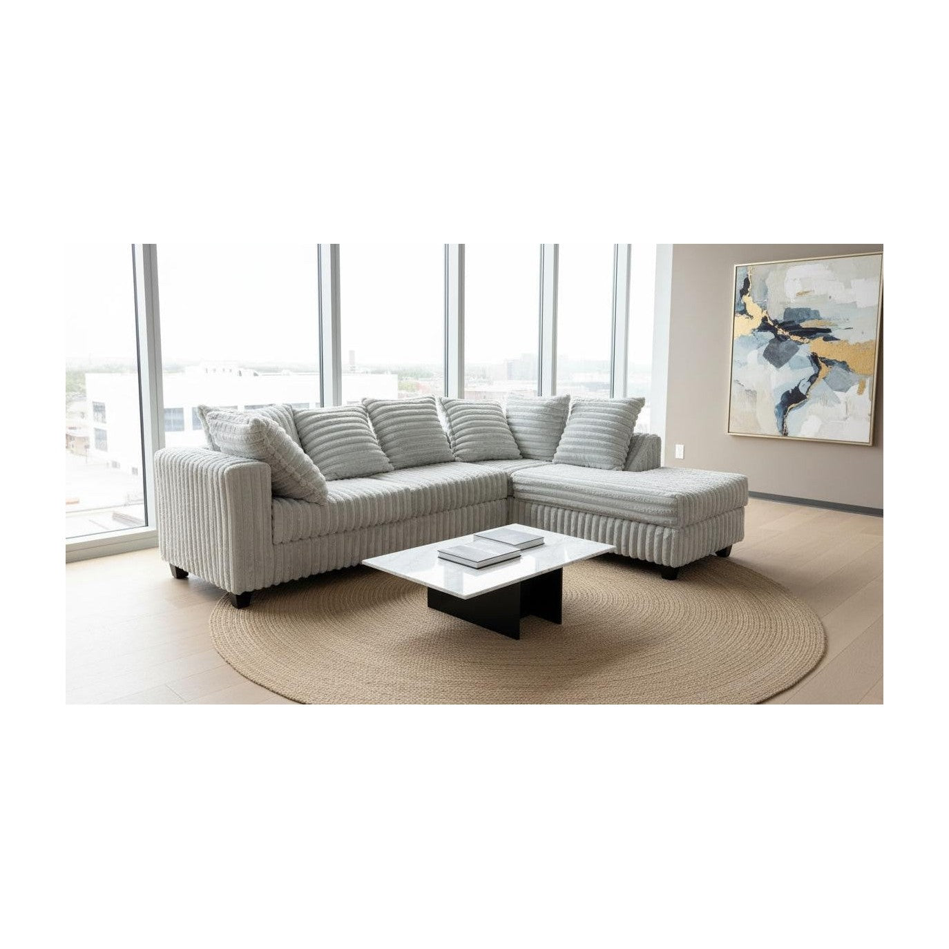 S300 Gia Sectional (Silver)