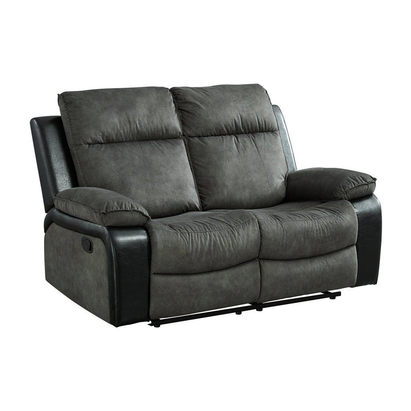 Woodsway Gray Reclining Loveseat