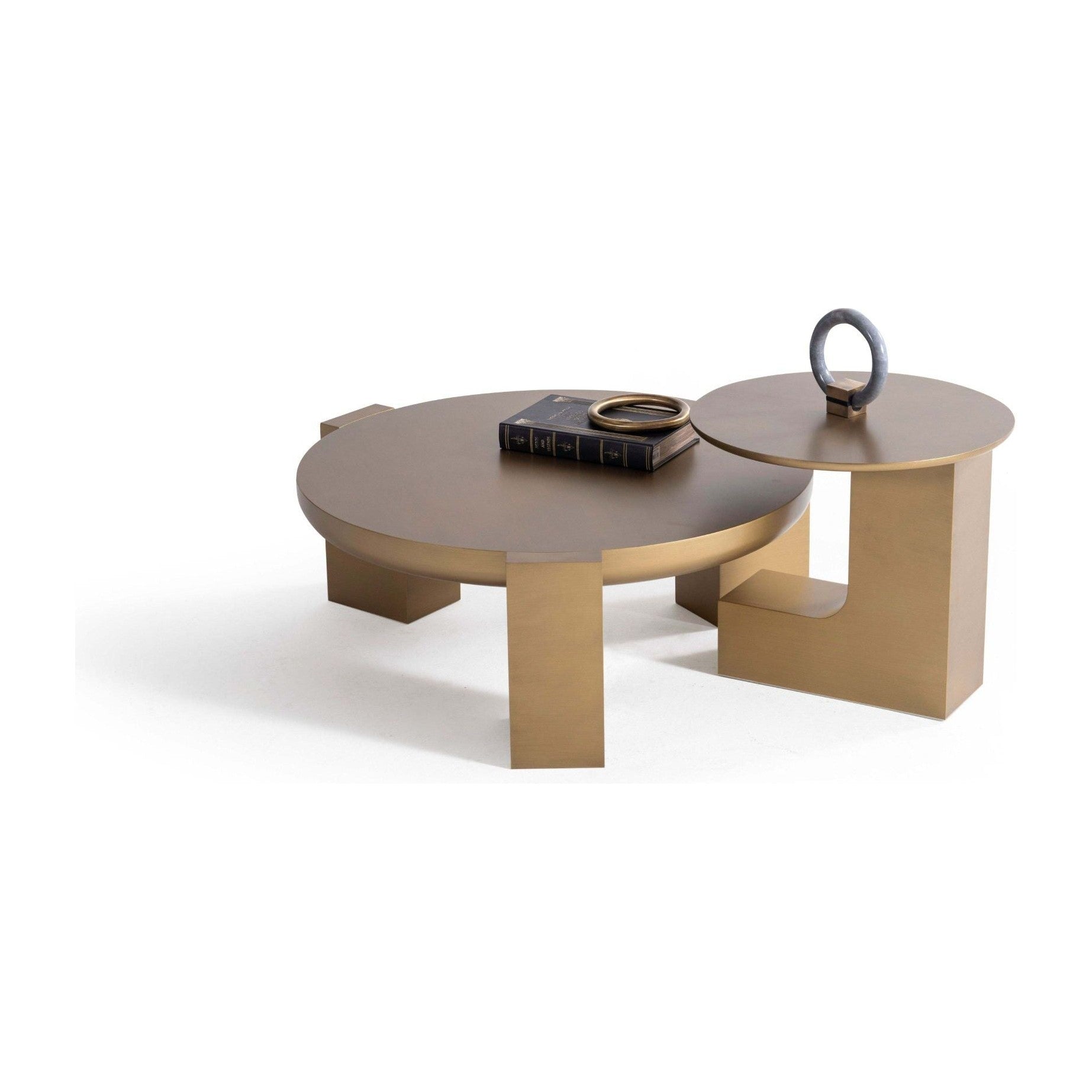 674 Gold Coffee with End Table