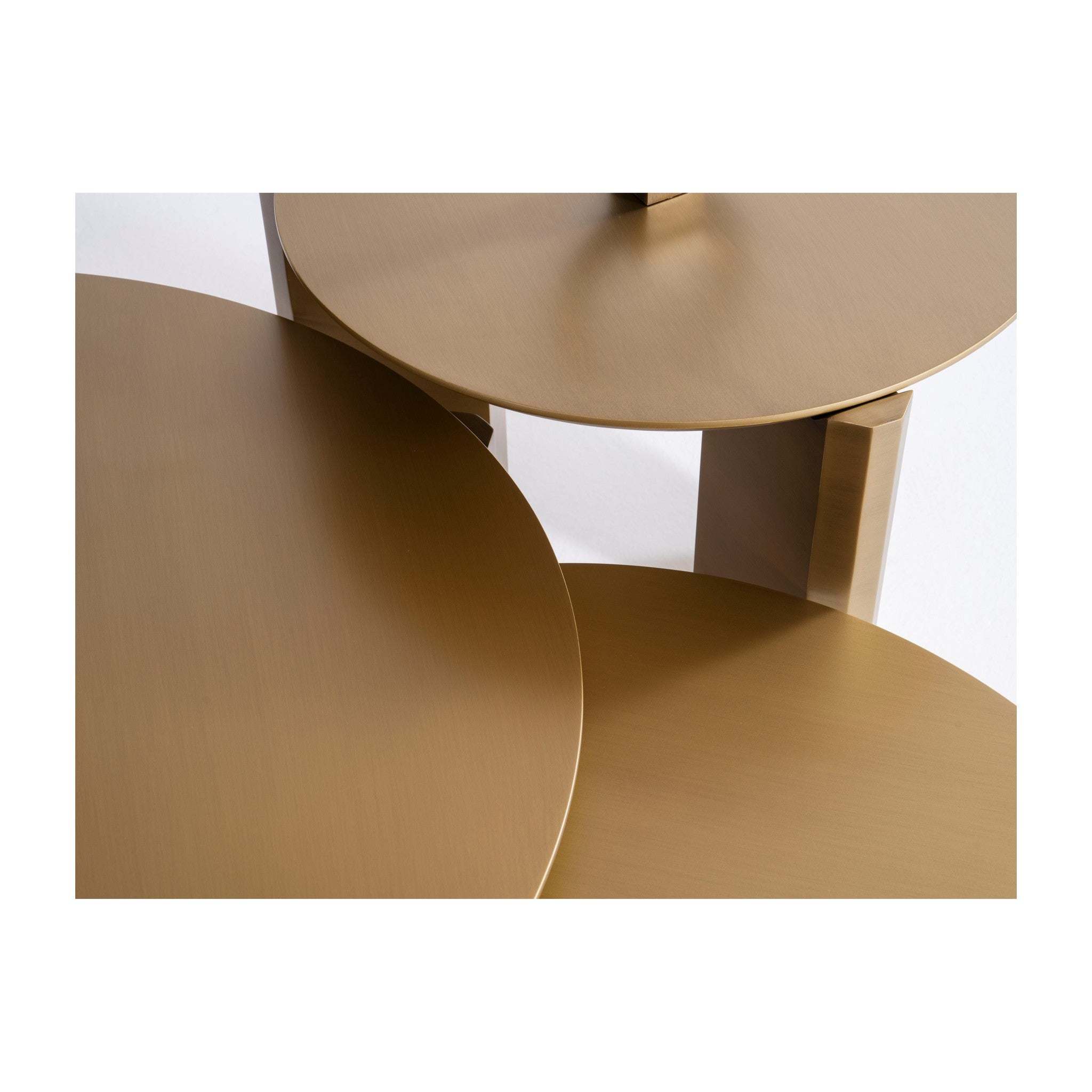 720 Gold 3 Pc Coffee Table Set
