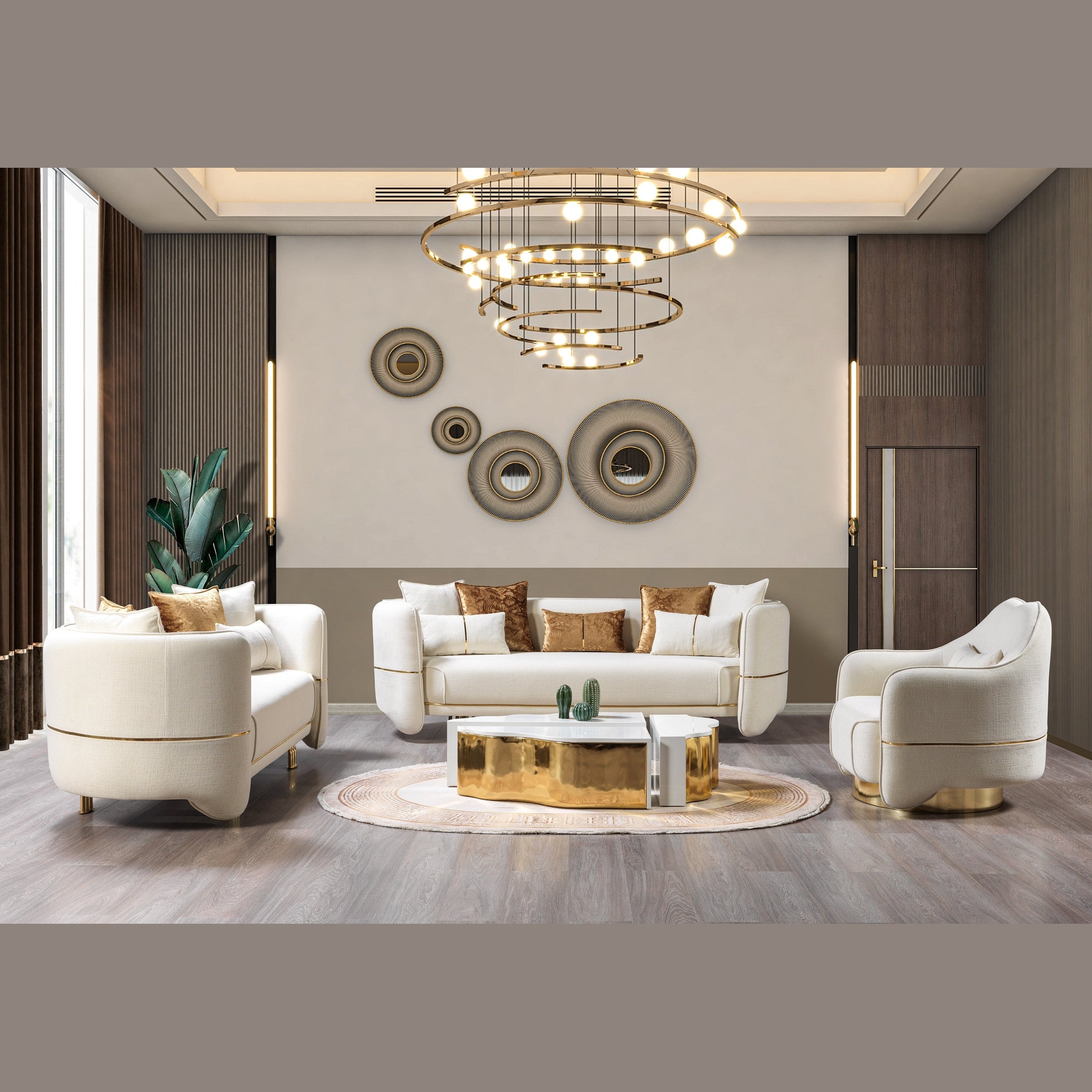 Helena Ivory Velvet Chair