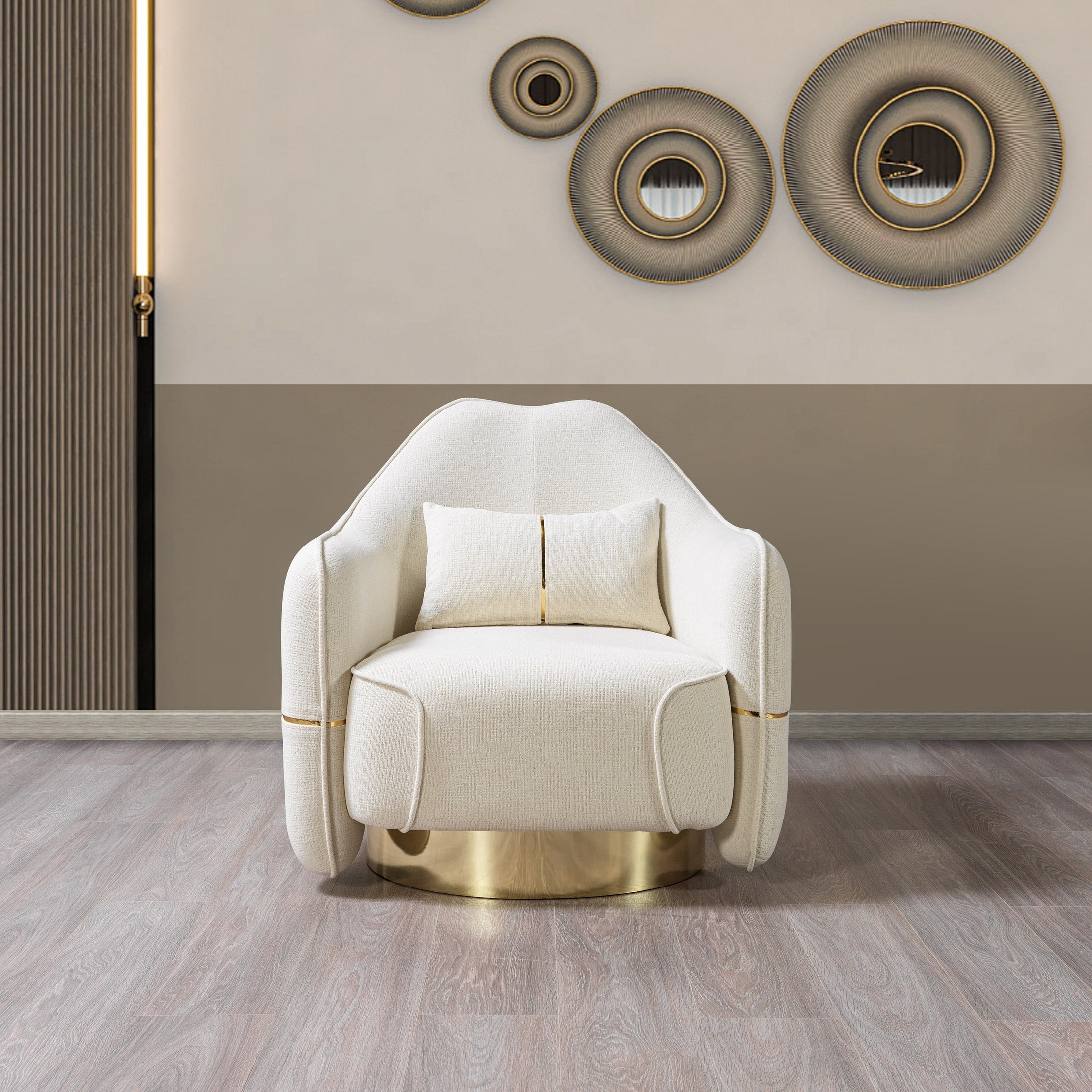 Helena Ivory Velvet Chair