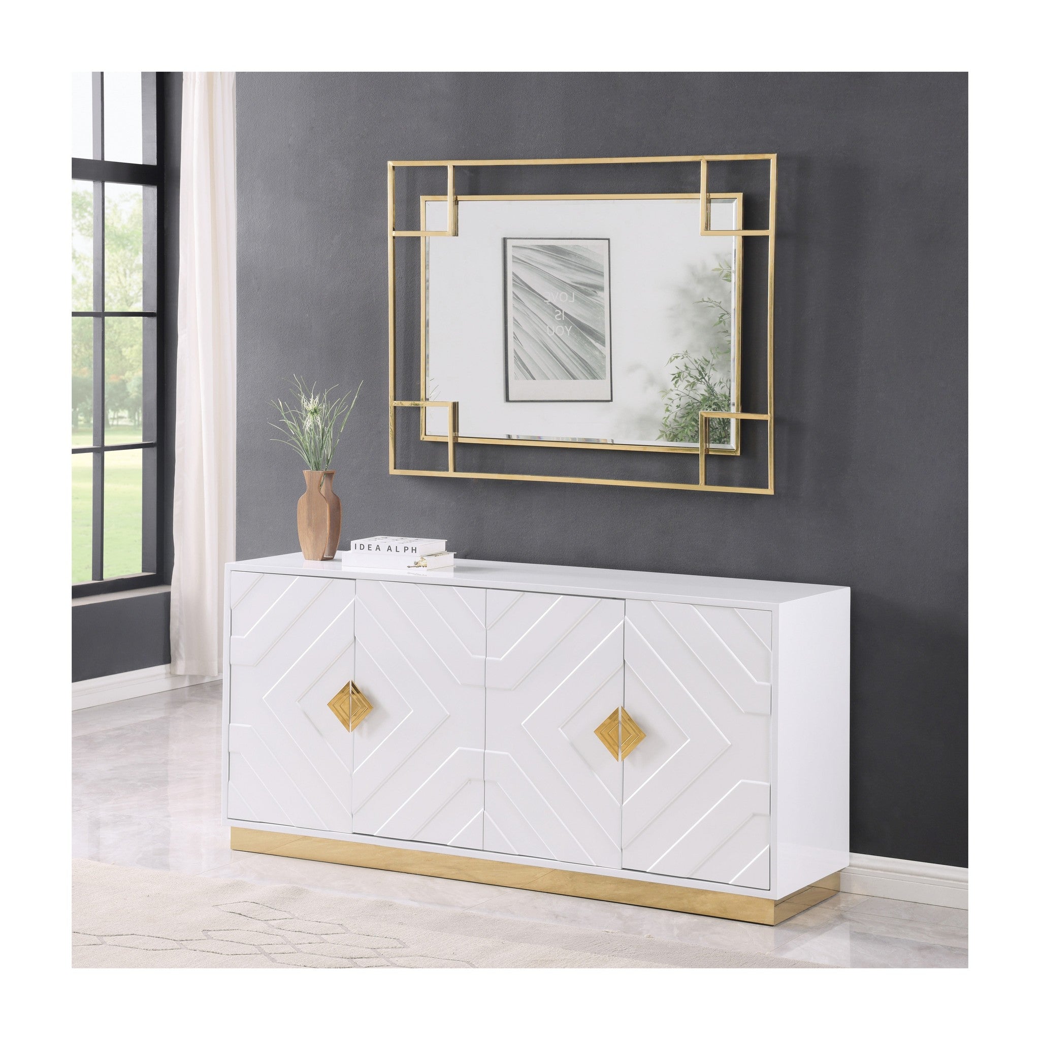 A-C13 Parso Console (White) White