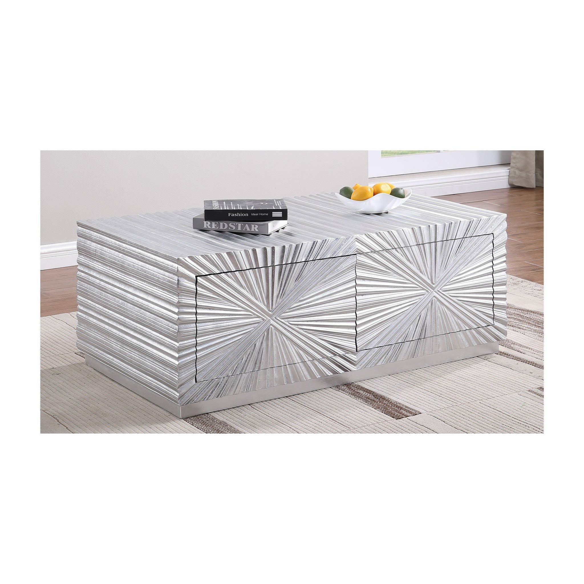 A-CT07 Selene Coffeetable Silver Leaf