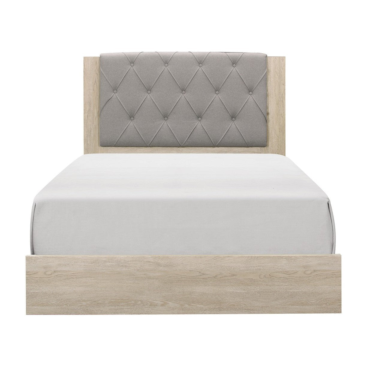 B1400 Giza Beige and Grey Upholstered Headboard