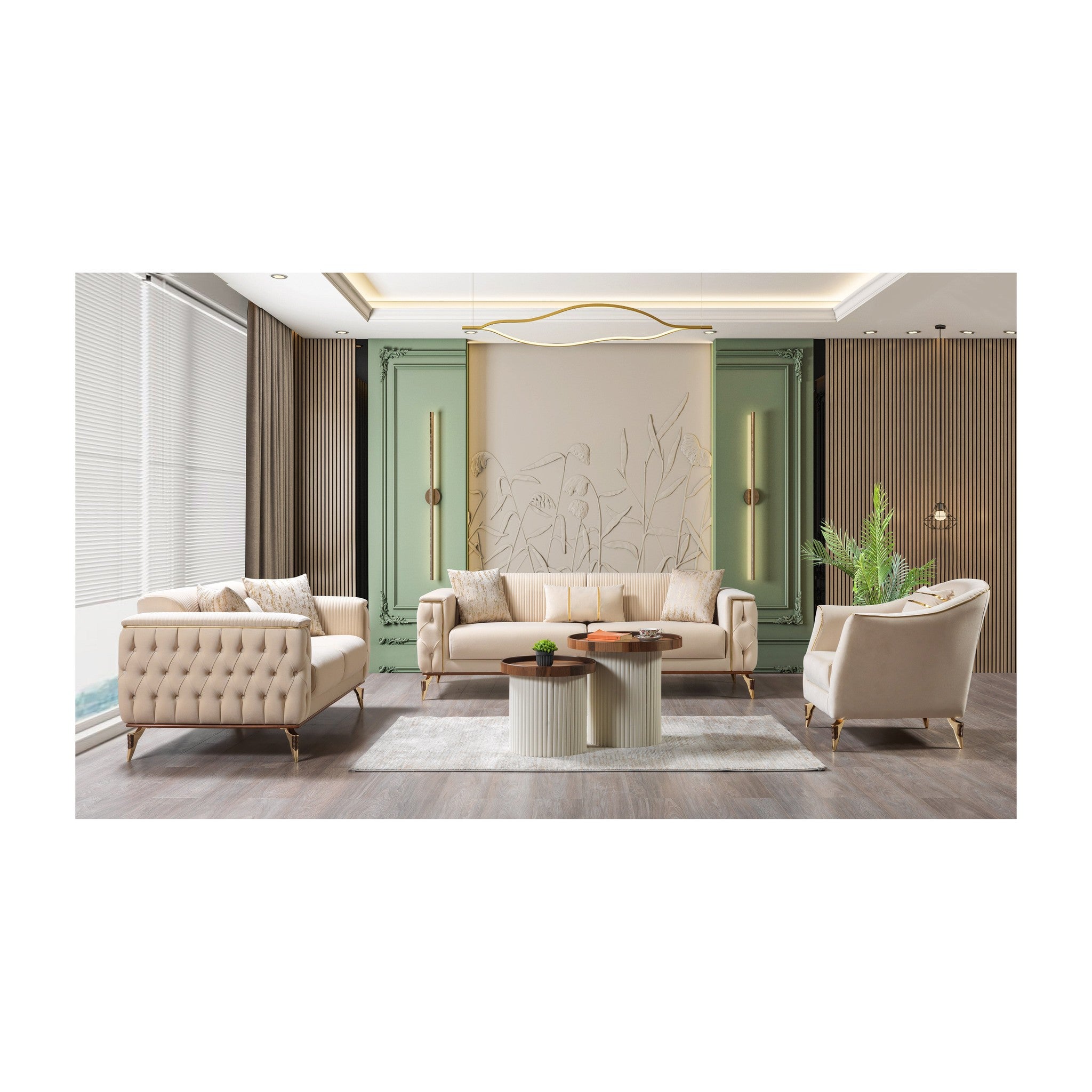 Belinda Ivory Velvet Chair