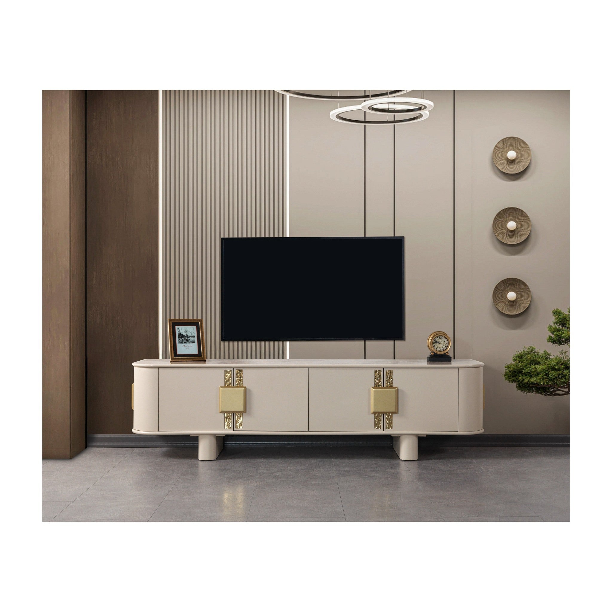 Carlina Ivory Tv Stand