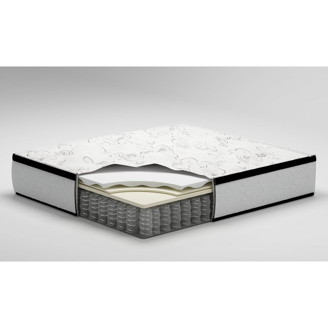 Chime 12 Inch Hybrid White Twin Mattress in a Box