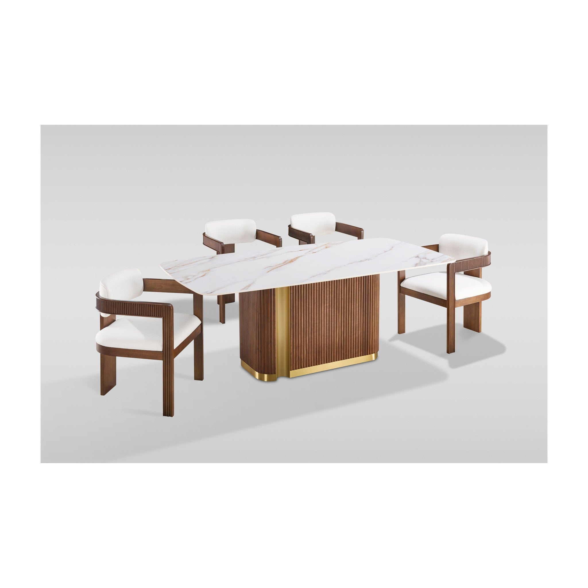 D1580 Valente (White/Walnut)