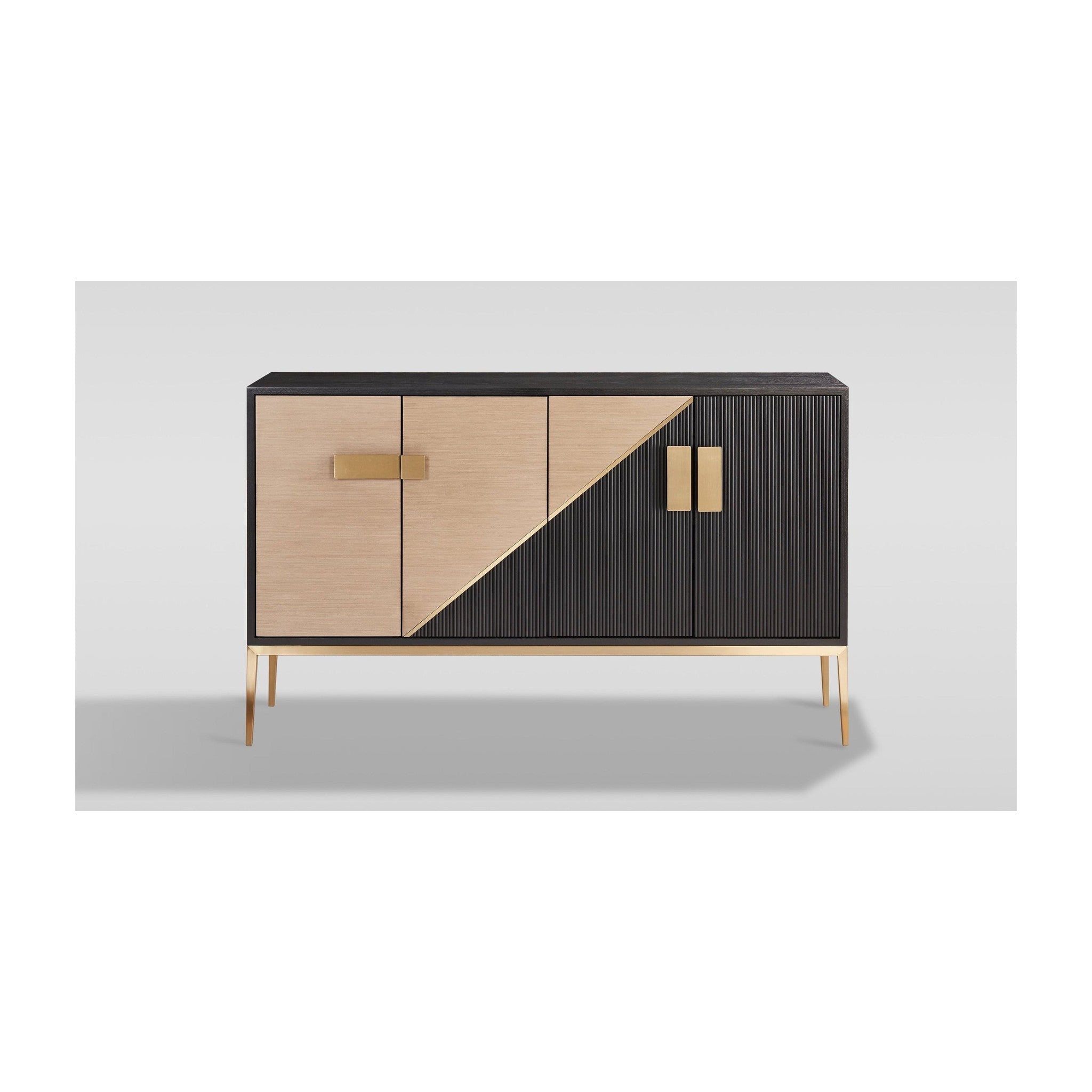 Divolia Sideboard (Grey Black) Black Grey
