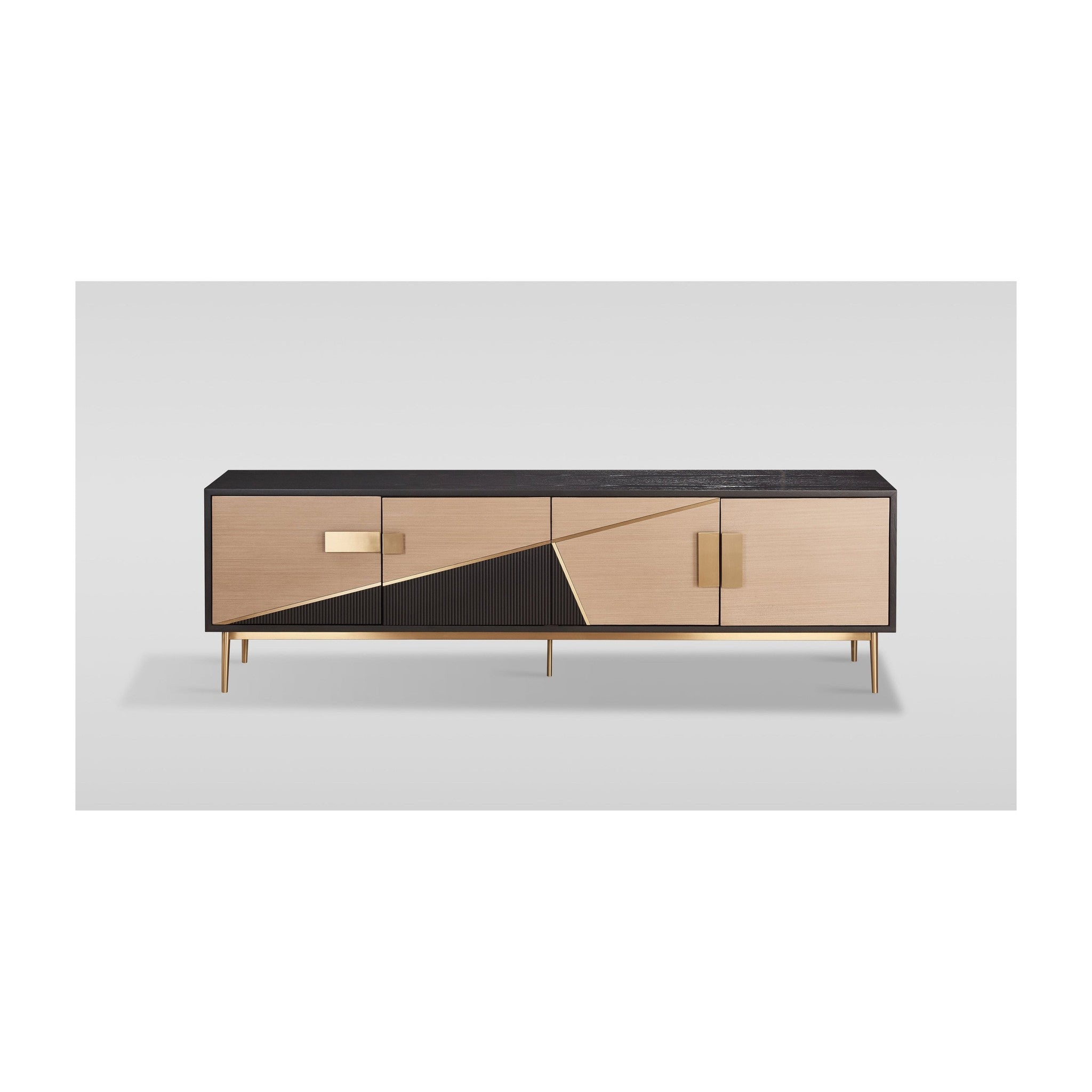 Divolia TV Stand (Black & Grey)