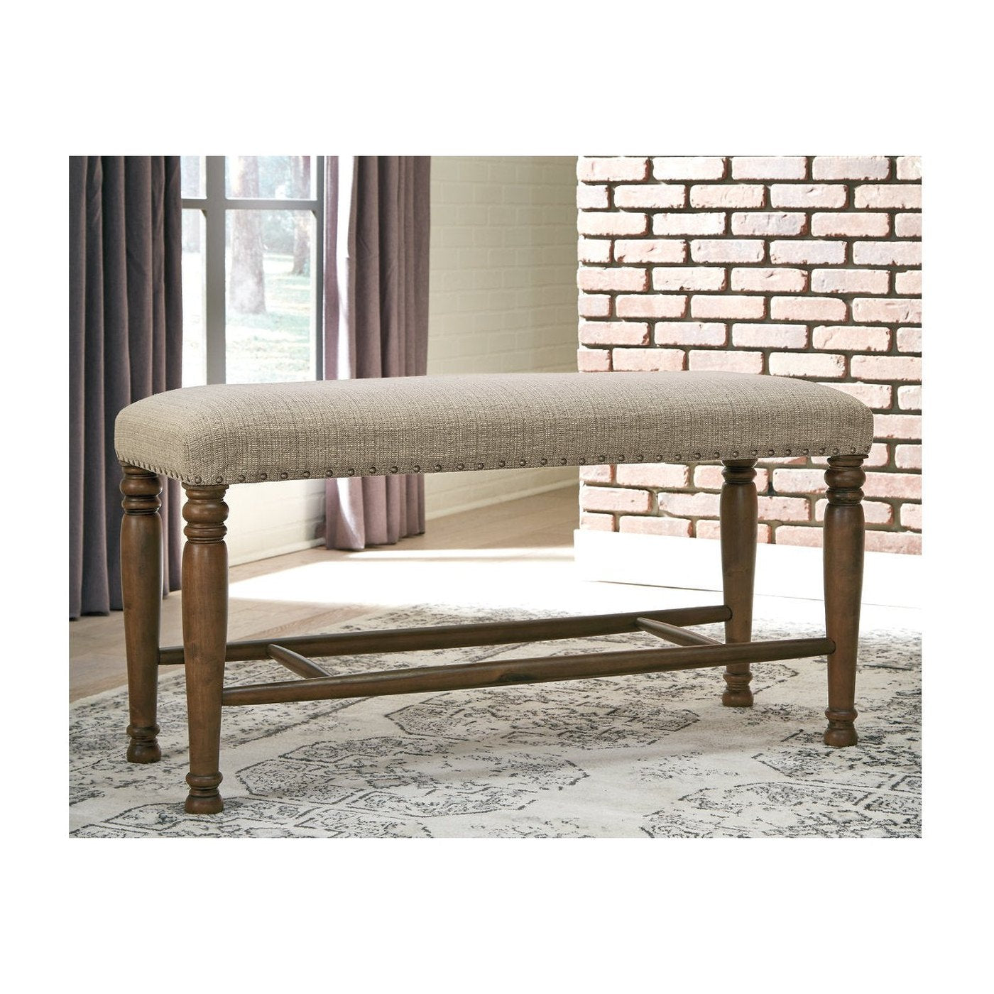 [SPECIAL] Lettner Gray/Brown Dining Bench
