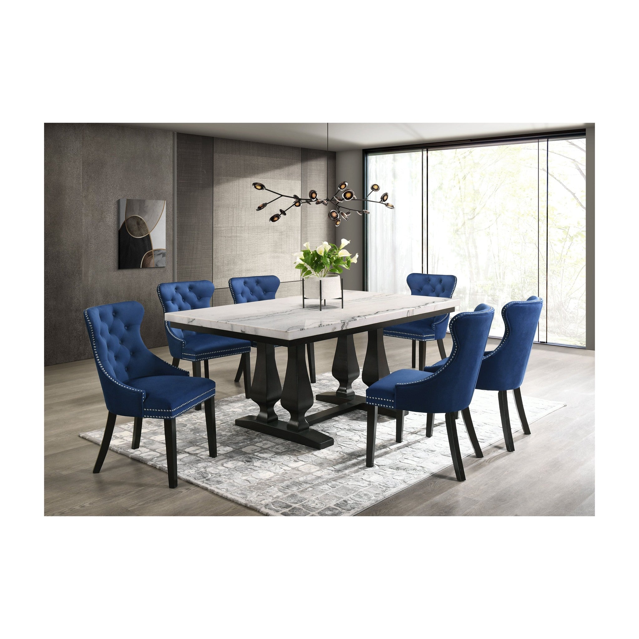 Paro Dining Set (Blue)