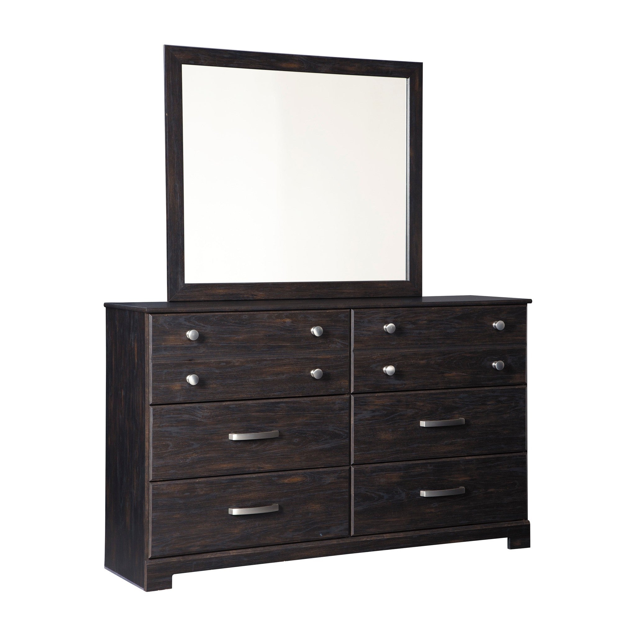 Reylow Dark Brown Bedroom Mirror (Mirror Only)