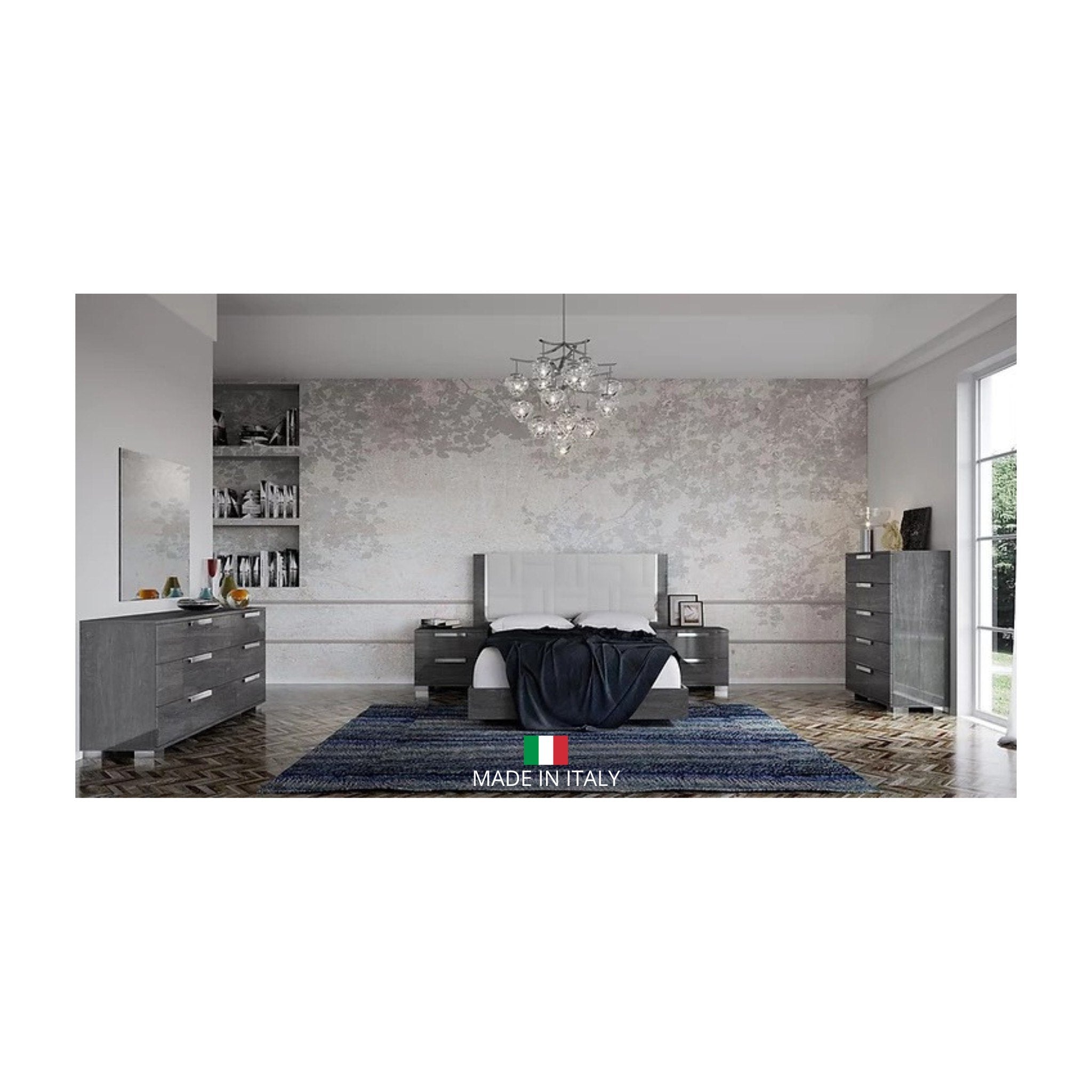 Sarah Geo Ice Collection Grey (High Gloss Lacquer)