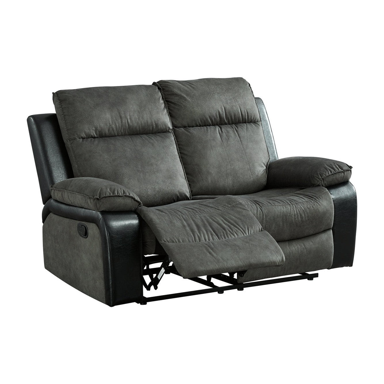 Woodsway Gray Reclining Loveseat