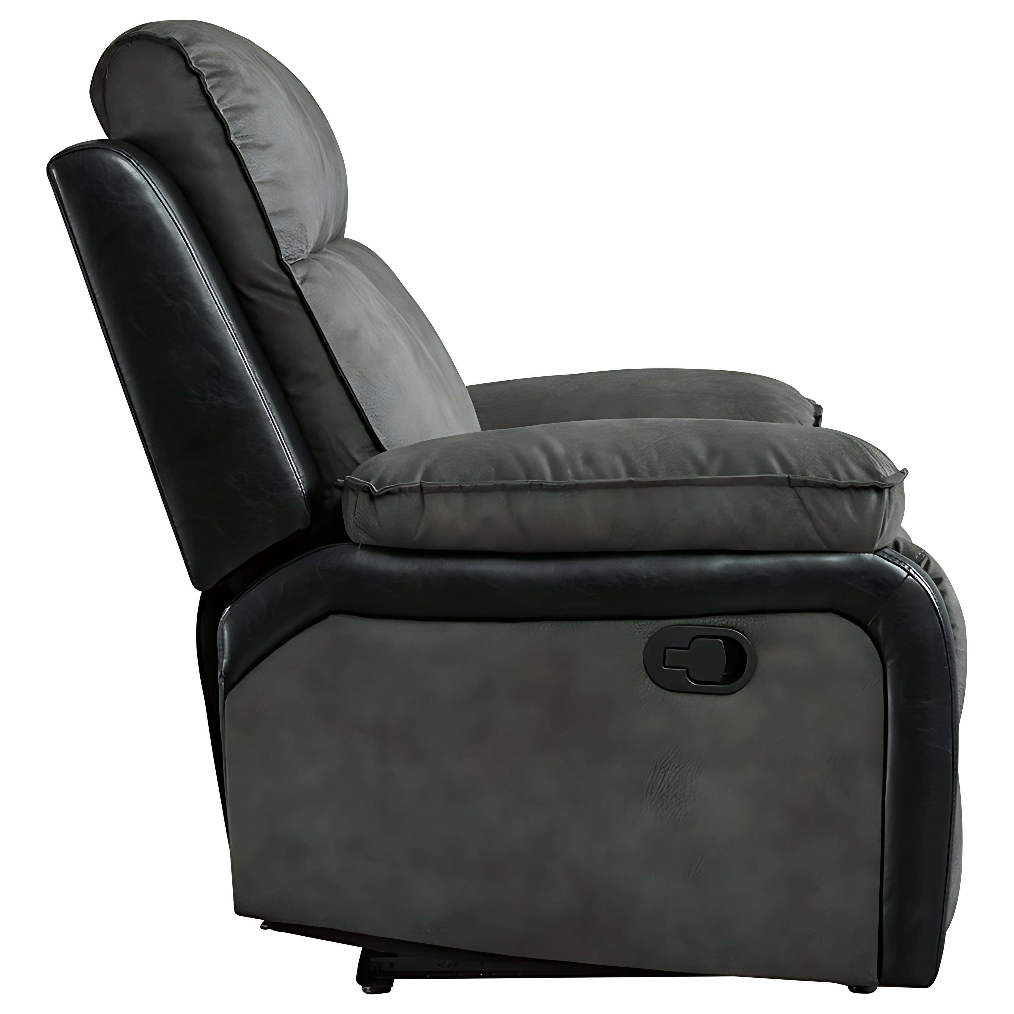 woodsway-gray-reclining-loveseat